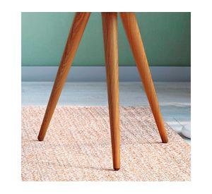 Mesa lateral redonda Alba 50x44x44 cm off white