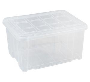 Caja organizadora transparente polipropileno 20 litros