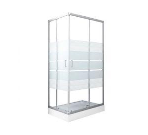 Shower rectangular con receptáculo Style blanco 100x80x198cm