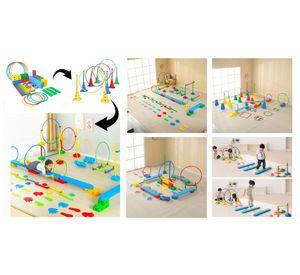 Juego circuito psicomotriz Montessori 10 en 1 multicolor