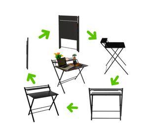 Escritorio plegable home office negro