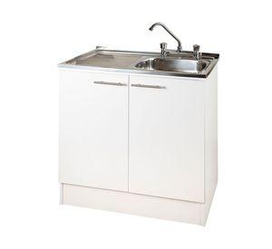 Mueble base lavaplatos izquierdo blanco 80 cm