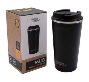 Mug tapa flip antideslizante acero inoxidable 510 ml negro