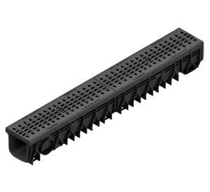 Canaleta poliamida 1 m negro