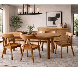 Silla Aleta natural 77x57x45 cm