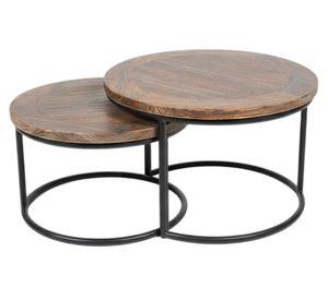 Set mesa redonda café 50/60 cm
