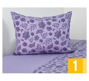 Juego de sábana 1 plaza 144 hilos Lavande morado