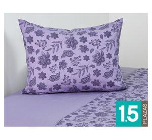 Juego de sábana 1.5 plazas 144 hilos Lavande morado