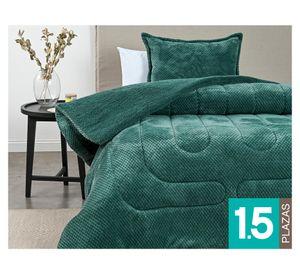 Plumón Jade verde 1.5 plazas