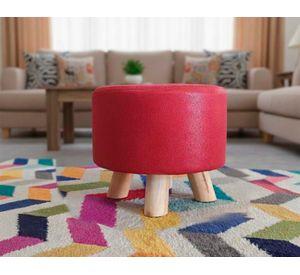 Mini pouf DDT6179 rojo