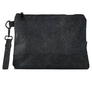 Neceser canvas negro 20x15 cm