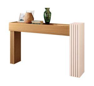 Set mesa rectangular Praga Trento café 107/129 cm