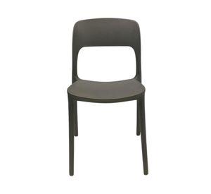 Silla apilable plástico Deco Nuremberg gris