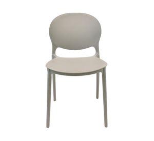 Silla apilable plástico Deco Berlín gris
