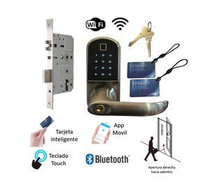 Cerradura digital D210 WF doble derecha zinc