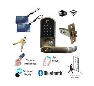 Cerradura digital D210 WF simple derecha zinc