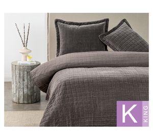 Quilt Stonewash Taupe café King