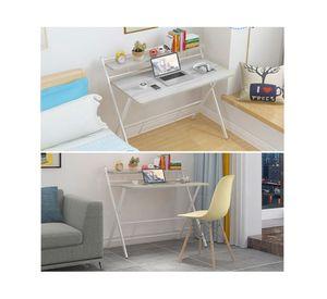 Escritorio home office Plegable gris 93x88x50 cm