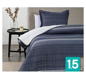 Quilt Ben azul 1.5 plazas