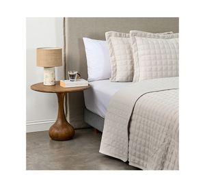 Quilt Squares Sand beige 2 plazas