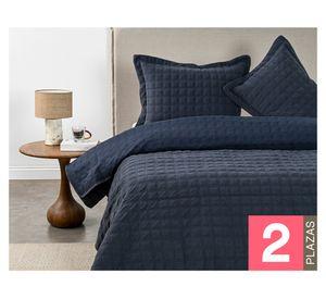 Quilt Squares Cobalto azul 2 plazas
