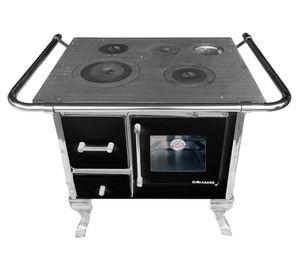 Cocina a leña Villarrica 70 negro 4 quemadores
