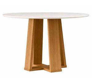 Juego de comedor 4 sillas Style beige 80x100x100 cm