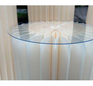 Mesa auxiliar redonda blanco 29.5 cm