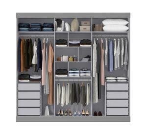 Clósets 3 puertas Ambar gris 225x235x52 cm