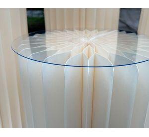 Mesa auxiliar redonda blanco 29.5 cm