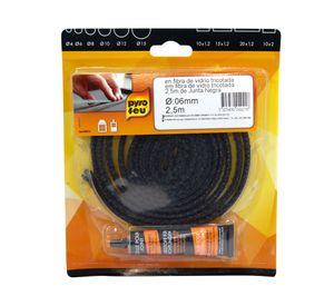 Junta refractaria 6mm x 2.5m + pegamento
