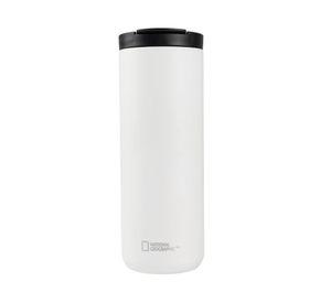 Mug acero inoxidable tapa Flip antideslizante blanco 500 ml