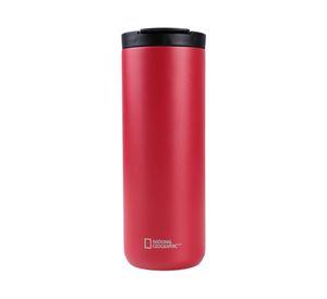 Mug acero inoxidable tapa Flip antideslizante rojo 500 ml