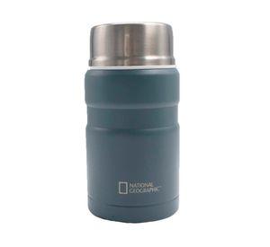 Termo comida acero inoxidable gris + cubierto 750 ml