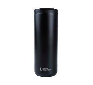 Mug acero inoxidable tapa Flip antideslizante negro 500 ml