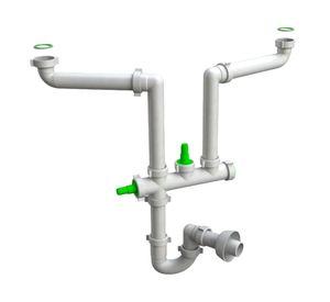 Trampa sifón lavaplatos doble ahorroespa 1.1/2" 40 mm
