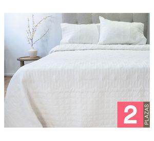 Quilt hotpress Viena blanco 2 plazas