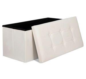 Baúl CDX715 crema PVC 36x37x75 cm