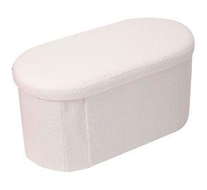 Baúl DDT6258 crema tela 37x37x75 cm