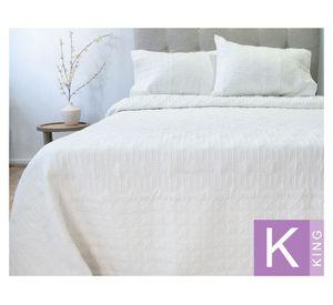 Quilt hotpress Viena blanco 2.5 plazas