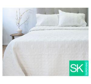 Quilt hotpress Viena blanco 3 plazas