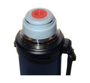 Termo para agua acero inox mango movible tapa stopper azul 1.8 litros