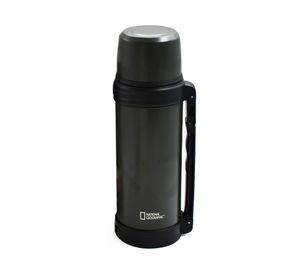 Termo para agua acero inox mango movible tapa stopper gris 1.8 litros