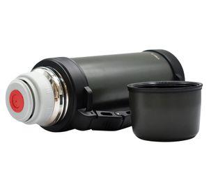 Termo para agua acero inox mango movible tapa stopper gris 1.8 litros