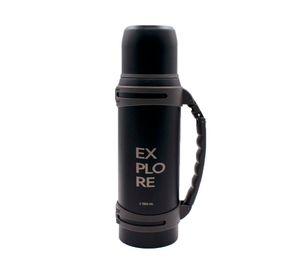 Termo para agua metálico Negro 1500 ml