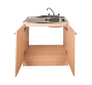 Mueble base lavaplatos derecho beige 100 cm