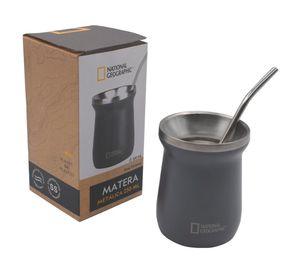 Mug acero inoxidable bombilla gris 230 ml