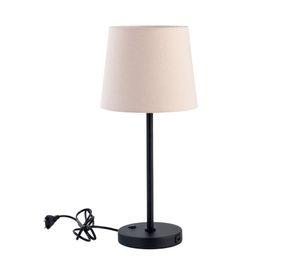 Lámpara sobremesa E27 1L USB KT-002SM