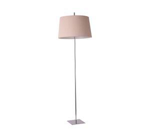 Lámpara pie E27 2 luces LED Argus plateado