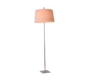 Lámpara pie E27 2 luces LED Argus plateado